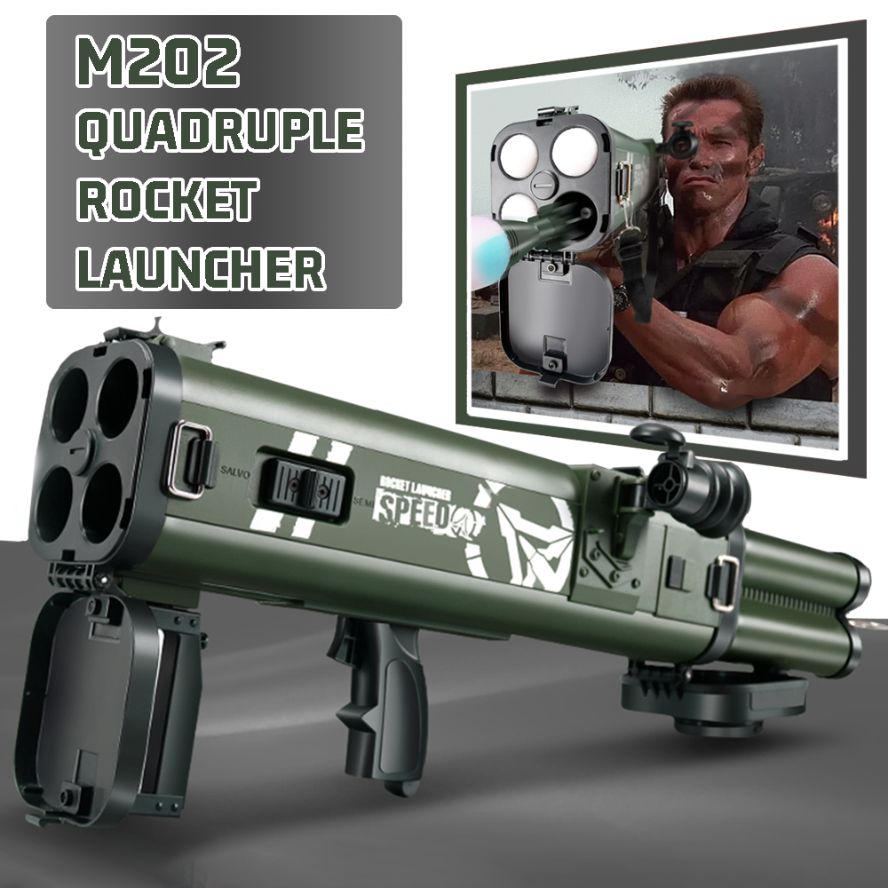 Foam Dart Gun - M202 Dörtlü Roketatar Köpük Dart Fırlatıcı