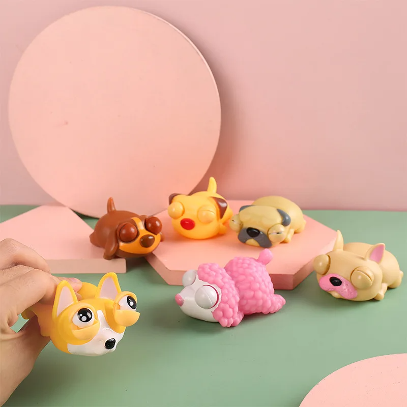 Kids Toys Dog - Yaratıcı Komik Göz Bebekleri Patlatmalı Sıkmalı