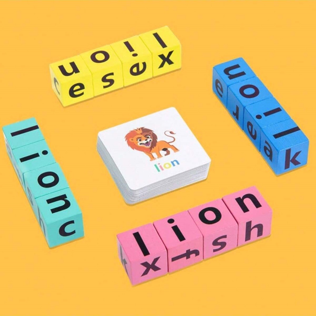 Kids Toys Lego - Çocuklar için Alfabe Yazım Tahtası Oyunu,