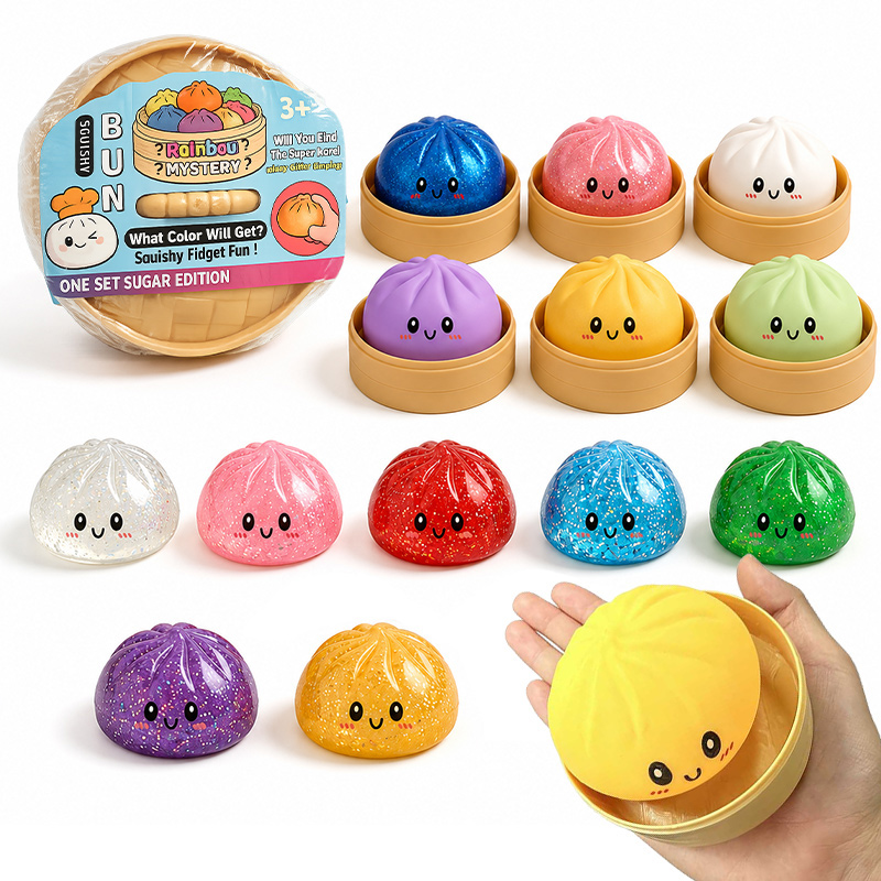 Kids Toys Basket - Simli Mantı Şeklinde Jumbo Bao Bun