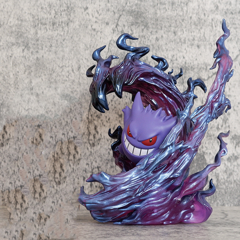 Kids Toys Idea - 19cm Anime Pokemon Gengar Savaş Versiyonu