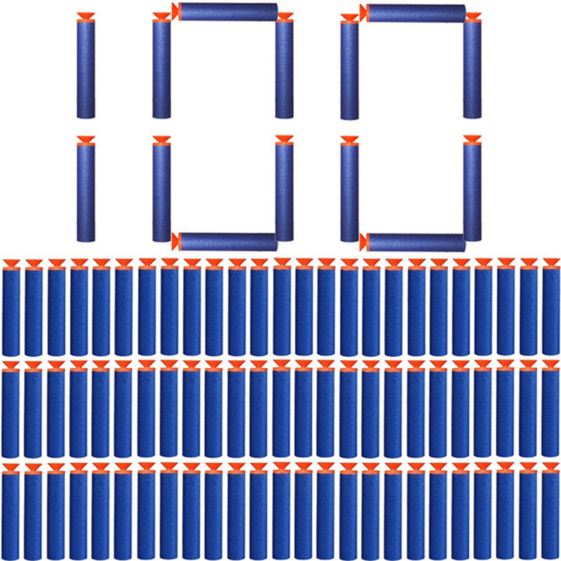 Foam Dart Gun - 100 adet mavi enayi kafa mermi