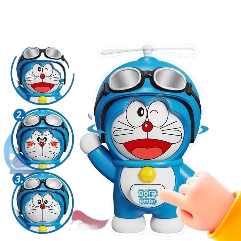 Kids Toys Idea - Doraemon Yüz Değiştiren Oyuncak Bebek, Basmalı