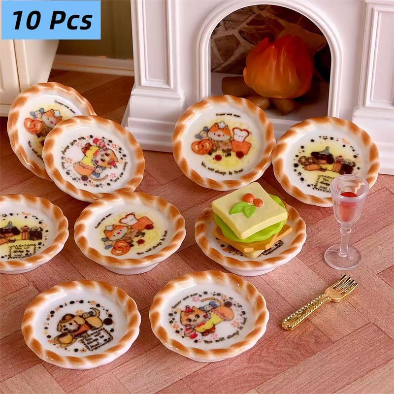 10 adet/takım Dollhouse Minyat - Kids Toys Dog incelemesi ve fiyatı